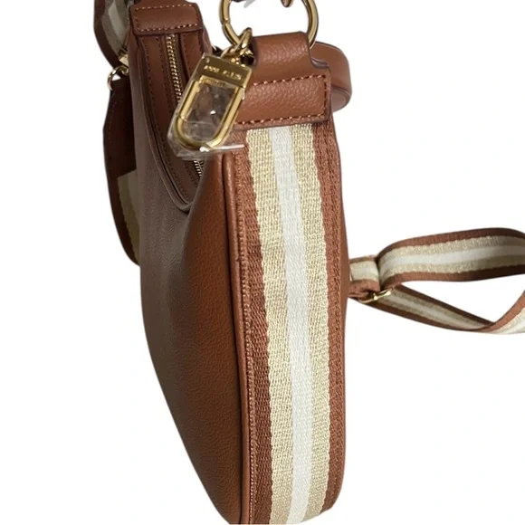 Anne Klein Simone Convertible Shoulder Hobo Bag w/ Coin Purse Chestnut Brown NWT - Picture 6 of 13